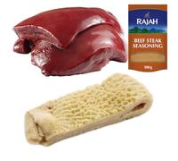 Beef Liver & Beef Tripe 1kg with Rajah Seasoning