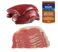 Beef Liver & Salted Beef Slices 1kg with Rajah Seasoning