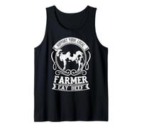 Beef Market Support Your Local Farmers Eat Beef Farming Tank Top