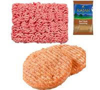 Beef Mince & Beef Burger 1kg Bundle with Rajah Seasoning