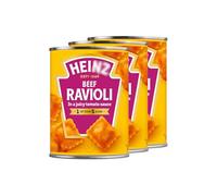 Beef Ravioli In Tomato Sauce 400g X Pack Of 3 - Tinned Ravioli Includes Real Italian Pasta Cooked In Classic Tomato Sauce; Perfect For A Quick And Easy Tea For Both Kids And Grown-ups Alike.