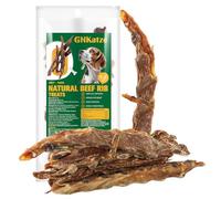 Beef Rib Bones Dog Treats,100% Natural Rib Bone Beef Chews from Grass Fed Cattle,Long Lasting Dog Chew Bones for Aggressive Chewers,Promotes Dental Health,150G