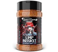 Beef Rub by Quasi & Squatch - Limp Brisket (Smokey Peppery Red Wine) Barbecue Dry Rub Meat Seasoning | Perfect Blend Of Spices For Smoking and BBQ | For Grill Pork Dishes | Large 220g