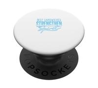 Beef Sandwiches Strengthen My Spirit Funny Spirituality PopSockets Adhesive PopGrip