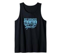 Beef Sandwiches Strengthen My Spirit Funny Spirituality Tank Top