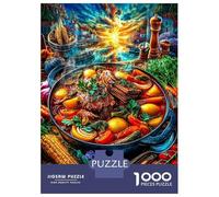 Beef Stew 1000 Piece Impossible Puzzle for Adults - Challenging Jigsaw Puzzles, Family Activity & Mind Game Gift 70x50cm/1000pcs