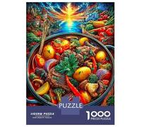 Beef Stew 1000 Piece Impossible Puzzle for Adults - Challenging Jigsaw Puzzles, Family Activity & Mind Game Gift 52x38cm/1000pcs