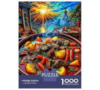 Beef Stew 1000 Piece Impossible Puzzle for Adults - Challenging Jigsaw Puzzles, Family Activity & Mind Game Gift 38x26cm/1000pcs