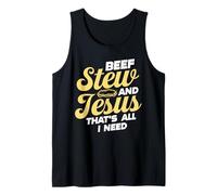 Beef Stew and Jesus Design Tank Top