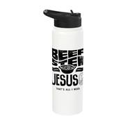 Beef Stew Jesus Thats All I Need Meat Lover Stainless Steel Insulated Water Bottle