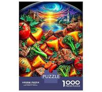 Beef Stew Jigsaw Puzzle for Adults And Teenagers, Impossible 1000 Piece Puzzle, Mindfulness & Family Fun Activity, Challenging Puzzle Game 52x38cm/1000pcs