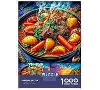 Beef Stew Jigsaw Puzzle for Adults And Teenagers, Impossible 1000 Piece Puzzle, Mindfulness & Family Fun Activity, Challenging Puzzle Game 52x38cm/1000pcs