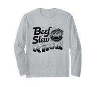 Beef Stew King Meat Lover Crown Legend Icon Long Sleeve T-Shirt