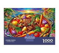 Beef Stew Puzzle 1000 Piece, Impossible Jigsaw Puzzles for Adults, Puzzle Family Activity Puzzles 52x38cm/1000pcs