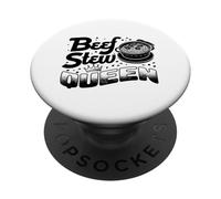 Beef Stew Queen Beef Stew Meat Lover Queen PopSockets Adhesive PopGrip