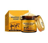Beef Tallow and Honey Balm, with Honey & Calendula, Multi-Purpose Skin Cream for Face & Hands, Grass-Fed Beef Tallow Face Cream, Deep Moisturizing for All Skin Types (1pc)
