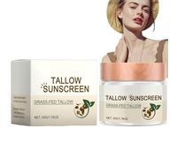 Beef-Tallow Balm,Beef-Tallow Sunscreen Spf 50+,Deeply Nourishing Beef-Tallow for Skin,Korean Sunscreen for Face,Beef-Tallow Grass Fed Bee-Tallow,Face Sunscreen for Dry Skin,Beef-Tallow Moisturizer