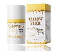 Beef Tallow Balm Stick - Grass-Fed Tallow & Honey with Beeswax - Natural Moisturizing Skincare Balm for Face & Body (1pcs)