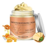 Beef Tallow Body Cream for Dry Skin, Beef Tallow Moisturiser for Face & Body, Beef Tallow Skin Care, Organic Beef Tallow Balm, Tallow and Honey Balm, Beef Tallow Body Lotion, 120g