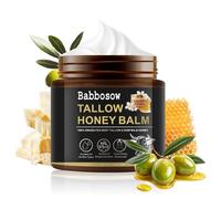 Beef Tallow Cream, Beef Tallow Cream Bio120 g, Beef Tallow and Honey Balm, Organic Grass-Fed Beef Tallow Sebum Balm, Quick Absorbent, Deep Hydration & Care for Face and Body