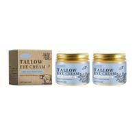 Beef Tallow Eye Cream for Dark Circles, Organic Grass Fed Beef Tallow Moisturizing Eye Cream, Nourishing Soothing Eyes Skin, Reduces Fine Lines & Bags, Daily Anti-Aging, for All Skin Types (2 Pcs)
