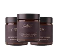 Beef Tallow Face & Body Balm, Grass Fed Tallow Face Cream with Bakuchiol, Rosehip Oil Pomegranate Extract, Nourishing, Anti-Ageing & Moisture，3