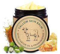 Beef Tallow Face Cream with Frankincense and Castor oil 4.2 fl.oz, 100% Grass-Fed Tallow for Skin Care, Face & Body Moisturizer for Skin Hydrating & Nourishing, Sensitive Skin & Dry Skin Age Defying