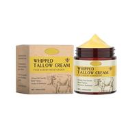 Beef Tallow For Skin Beef Tallow And 120 G Sebum Face Moisturiser Organic Fed Beef Tallow And Deep Moisturising For Face & Body Scalp Roller (Yellow, One Size)