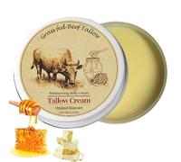 Beef Tallow for Skin, Beef Tallow and Honey Balm, Beef Tallow Face Moisturizer Hydrates and Nourishes the Skin, Whipped Tallow Honey Balm Natural Beef Tallow Lotion for Body Skin Care(2.470Z)