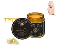 Beef Tallow for Skin, Moisturizer with 100% Organic Grass-fed Beef Tallow Balm with Raw Honey, Deep Nourishing Tallow & Balm for Face & Body, Natural Formulated for Dry & Sensitive Skin (1PCS)