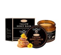 Beef Tallow for Skin - Organic Beef Tallow and Honey Balm with Citrus Extract,Lavender Extract,Olive Oil - Beef Tallow Skin Care for Deep Hydration&Anti-Aging - Beef Tallow Moisturiser for Face&Body