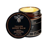 Beef Tallow for Skin,Organic Whipped Beef Tallow Face Moisturizer with Raw Honey and Beeswax,Natural Grass Fed Tallow and Honey Balm,Moisturizer for Face,Body 60g (1)