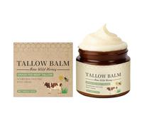 Beef Tallow for Skin, Organic Whipped Tallow and Honey Balm, Carefully Crafted All-Natural Moisturizer, Leaves Skin Soft and Smooth,Nourishes and Soothes Dry Skin