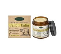 Beef Tallow For Skin Organic Whipped Tallow Fed Beef Tallow Face Moisturizer Natural Tallow Skin Care Body Butter Nourish And Soothe Dry Skin Face Tightening (Khaki, One Size)