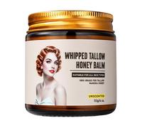 Beef Tallow,Grass Fed Whipped Tallow Moisturizer for Face,Beef and Honey Balm Hydrates and Nourishes the Skin,Repair Skin Barrier,Reduce Wrinkles,Suit for Sensitive Dry Skin (Unscented)