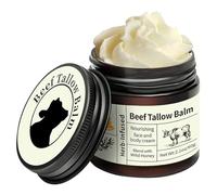 Beef Tallow Honey Balm,Beef Tallow Skin Care Face Cream,Grass Fed Organic Tallows Face Moisturizer Balm for Dry Skin Day Cares Soft Supple (1Pc, A)