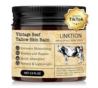Beef Tallow Honey Balm for Skin:100% Grass-Fed Beef Tallow Moisturizer For Face and Body Vintage Tallow Balm With Olive Oil Manuka Honey For Sensitive Dry Skin Repair 2 oz