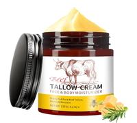 Beef Tallow Honey Balm for Skin, Grass Fed Beef Tallow Moisturiser, Natural & Organic Whipped Tallow Cream for Sensitive Dry Skin Repair, Deeply Nourishing for Face & Body