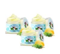 Beef Tallow Moisturiser, Natural Organic Beef Tallow Honey Balm, Organic Grass-Fed Whipped Tallow Balm, Tallow Face Moisturizer, Deeply Nourishing for Face & Body, Natural Skin Care (3Pc)