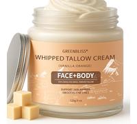 Beef Tallow Skin Care - 100% Organic Grass Fed tallow and honey balm - Face + Body, Whipped Moisturizer for Sensitive Skin, Natural Deep Hydration, Sensitive Skin Safe, 4 FL. oz.