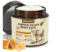 Beef Tallow Skin Care, 100% Organic Grass-Fed Tallow Face Cream, Tallow and Honey Balm, Face & Body Deeply Nourishing for Women & Men, Suitable for All Skin Type