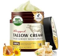 Beef Tallow Skin Care 120 g, Tallow and Honey Balm for Face & Body-100% Grass-Fed Beef Tallow, Deep Hydration & Nourish Whipped Tallow Cream, Fast-Absorbing, No Greasy For Sensitive Dry Skin Repair