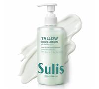 Beef Tallow Skin Care 300ml - SulisBody 100% Grass-Fed Tallow Body Lotion for Dry Sensitive Skin, Deep Hydrating Body Cream with Hyaluronic Acid & Niacinamide, Vanilla Cream Scent