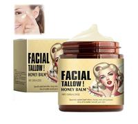 Beef Tallow Skin Care, Beef Tallow Moisturiser, 4.23oz Tallow And Honey Balm, Hydrating Face Balm, Beef Tallow Face Balm Skincare For Skin Pure Cream Tallow Honey Cream For Face And Body (1pc)
