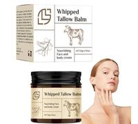 Beef Tallow Skin Care,Beef Tallow Moisturiser Cream,Beef Tallow Face Balm Skincare For Skin Pure Cream,Beef Tallow Cream for Face & Body, Deeply Nourishing Organic Grass Fed Tallow Balm(50g)