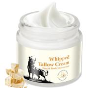 Beef Tallow Skin Care, Grass Fed Tallow and Honey Balm - Deeply Nourishing Cream for Face and Body, Moisturizing Cream for Dry & Aging Skin, Strengthen Barrier, Fast-Absorbing