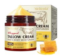 Beef Tallow Skin Care, Honey Beef Tallow Moisturiser Cream, Tallow And Honey Balm, Beef Tallow Cream for Face & Body, Whipped Beef Tallow for Dry Skin