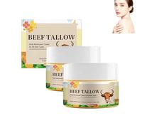 Beef Tallow Skin Care, Tallow and Honey Balm, Grass-Fed Tallow, Deep Hydration Nourishing Moisturizer for Dry & Sensitive Skin, 4 oz (2PCS)