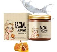Beef Tallow Skin Care, Tallow and Honey Balm, Organic Grass-Fed Beef Tallow Face Moisturiser, Hydrating Tallow Face Cream for Women & Men, Whipped Cream for Dry Skin, Anti-Aging, Skin Tightening