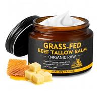 Beef Tallow Skin Care, Tallow Face Cream, Organic Grass-Fed and Natural Honey Formula, Long-Lasting Moisture for Face & Body, Soothes Skin Discomfort, Suitable for All Skin Types